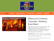 Tablet Screenshot of marmaladeband.com